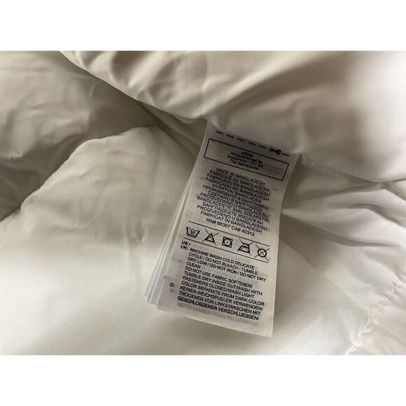 Adidas Puffer Jacket Coat Insulated Women's Medium White Trefoil Logo - Picture 12 of 16